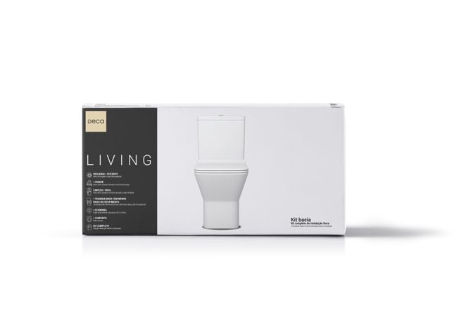 Living Kit bacia com caixa acoplada