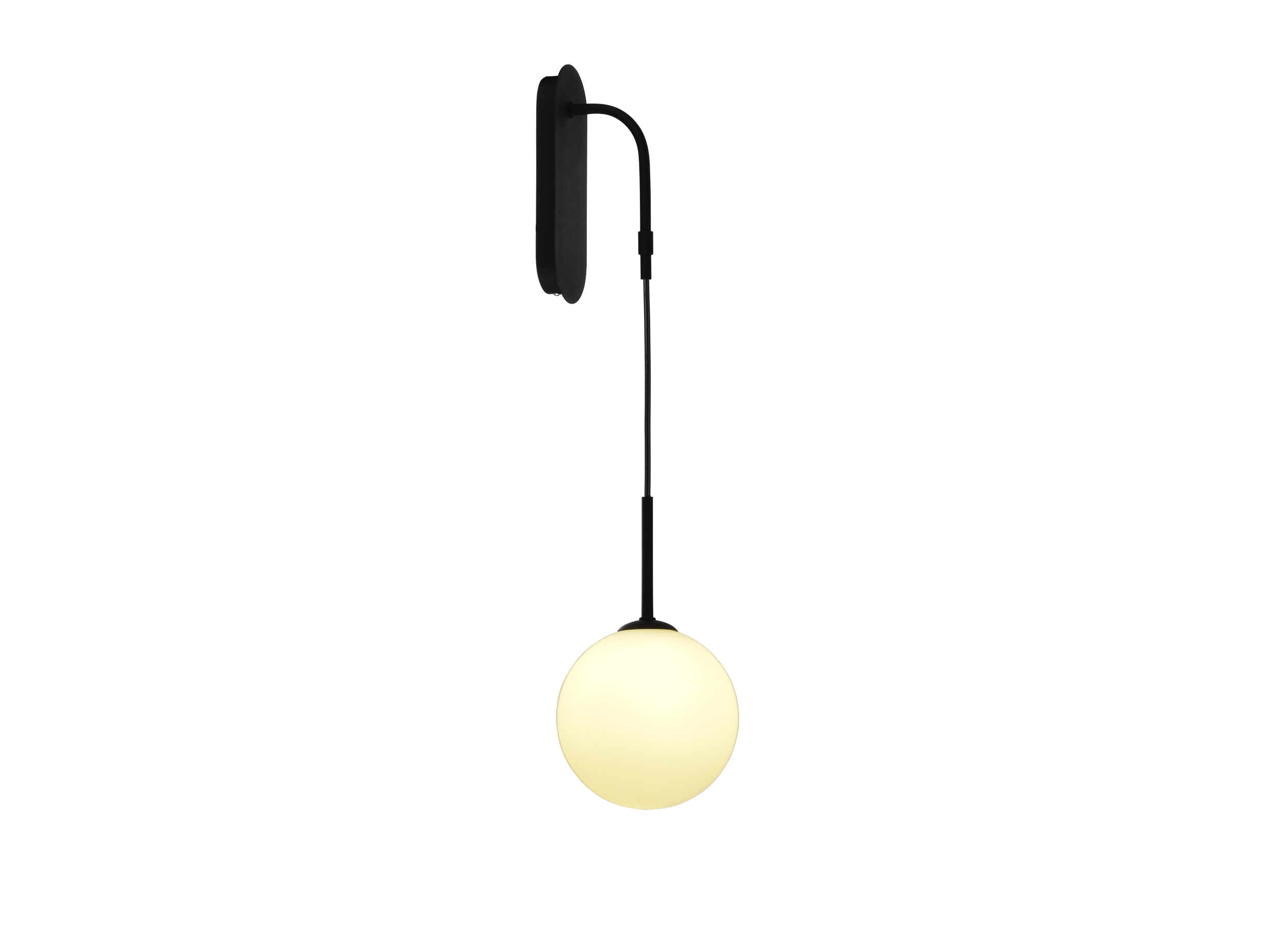 Luminária Arandela Nick Starlux ZR079 C/ Globo Vidro Leitoso 1L E14