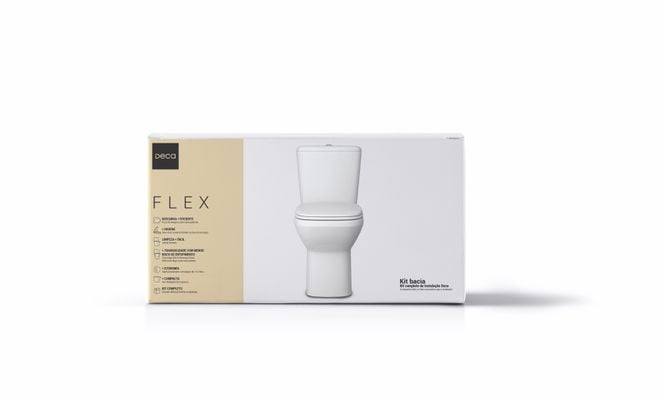 Flex Kit bacia com caixa acoplada