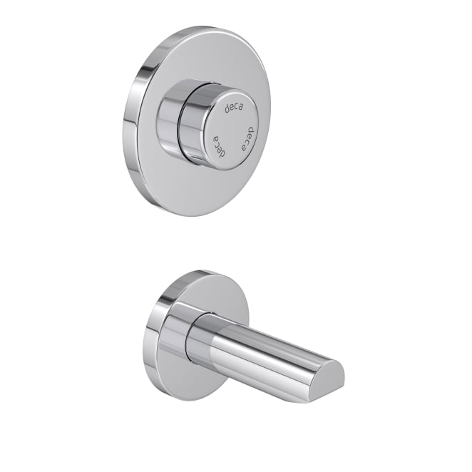 Decamatic Eco Torneira embutida de parede com fechamento automático para mictório com lavatório